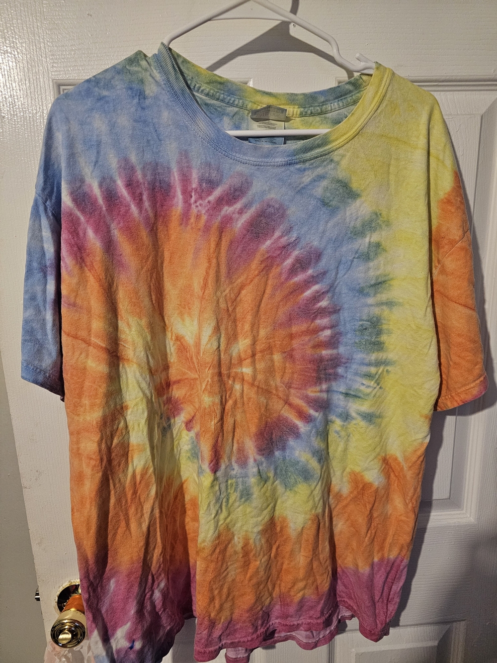 Multicolor Spiral Tie-Dye Tee